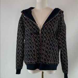 Maje Trame Zip Sweatshirt, Maje Size 0